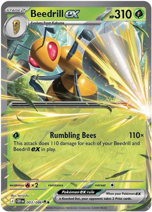 Beedrill EX Card Front