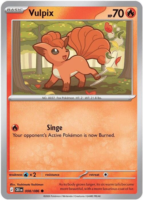 Vulpix Card Front