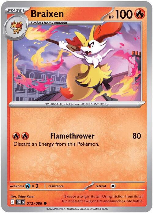 Braixen Frente