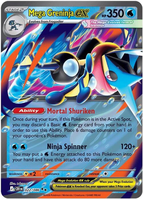 Mega Greninja ex Frente