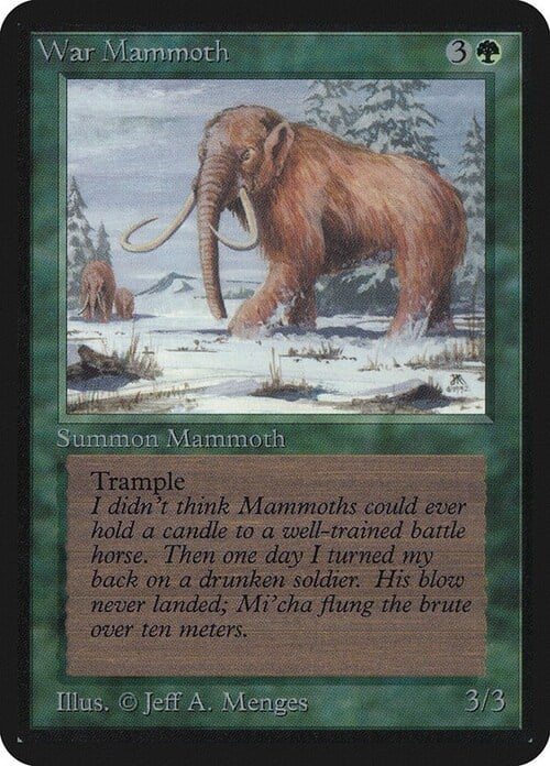 War Mammoth Card Front