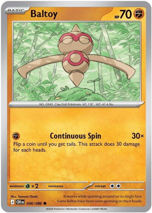 Baltoy Card Front