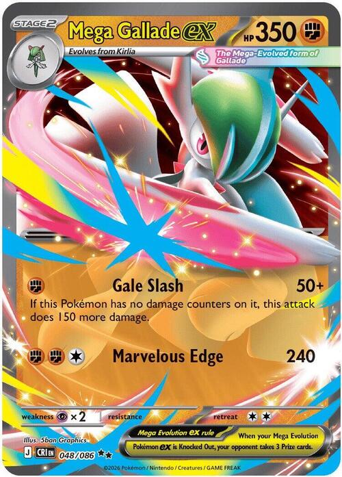 Mega Gallade ex Card Front