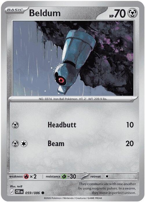 Beldum Card Front