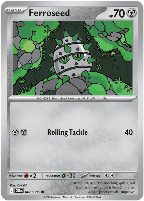 Ferroseed Card Front
