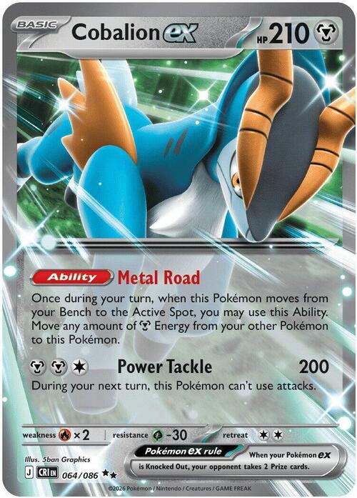 Cobalion ex Card Front