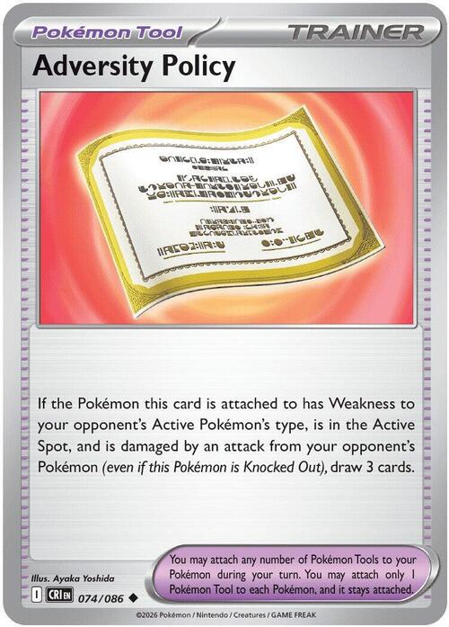 Adversity Policy Card Front