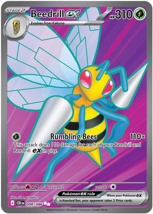 Beedrill EX Card Front