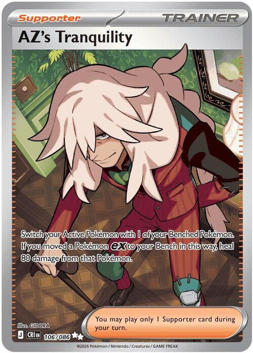 AZ's Tranquility Card Front