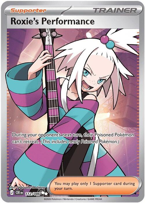 Roxie's Performance Card Front