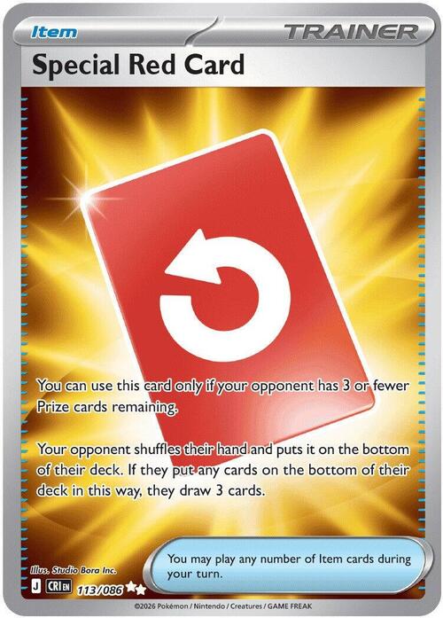 Special Red Card Card Front