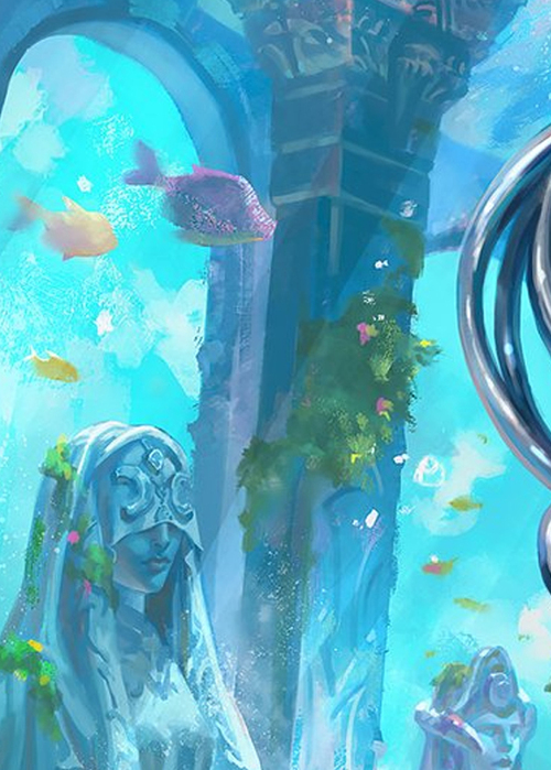 "Eye of Ophidia" Macro Puzzle Card Card Front