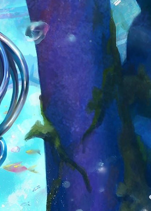 "Eye of Ophidia" Macro Puzzle Card Card Front