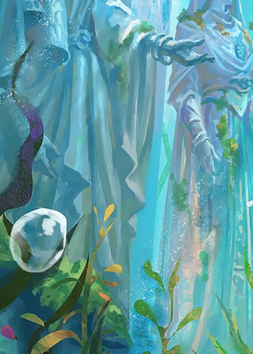 "Eye of Ophidia" Macro Puzzle Card Card Front