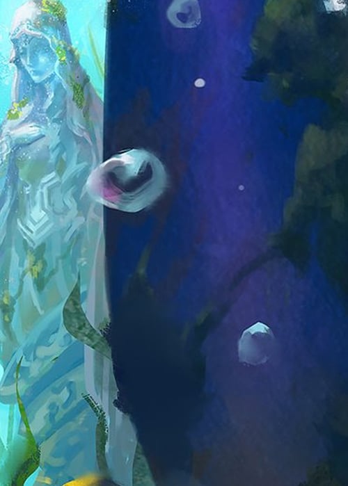 "Eye of Ophidia" Macro Puzzle Card Card Front