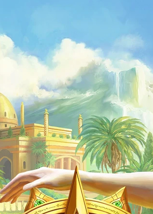 "Riches of Tropal-Dhani" Macro Puzzle Card Card Front