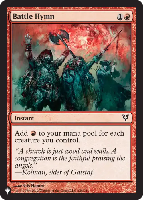 Inno di Guerra Card Front
