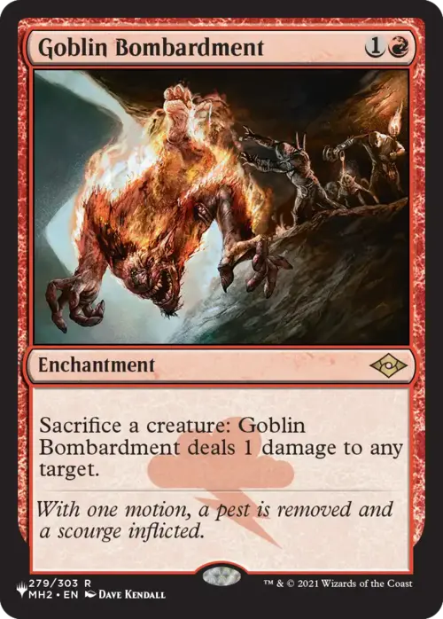 Bombardamento dei Goblin Card Front