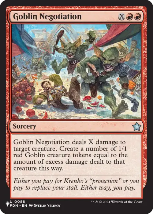 Negoziazione Goblin Card Front