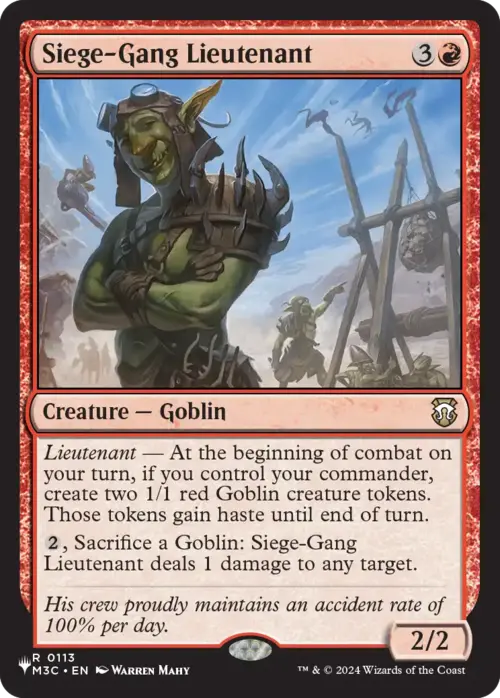 Siege-Gang Lieutenant Card Front