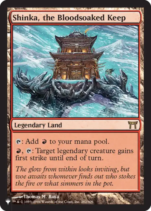 Shinka, il Maniero Grondasangue Card Front