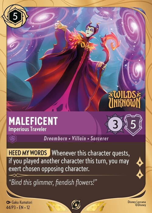 Maleficent - Imperious Traveler Card Front
