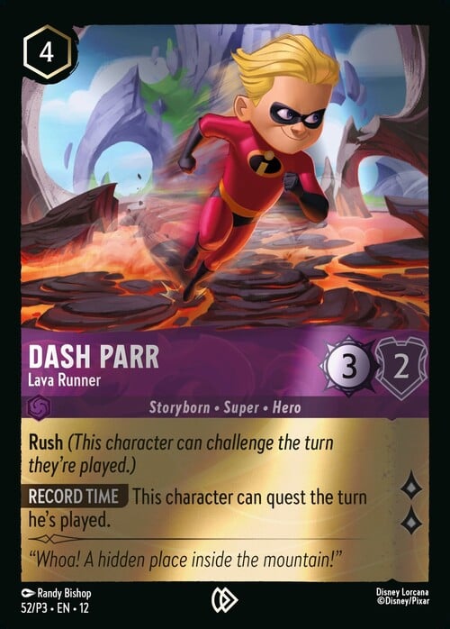 Dash Parr - Lava Runner Card Front