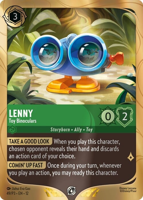 Lenny - Toy Binoculars Card Front