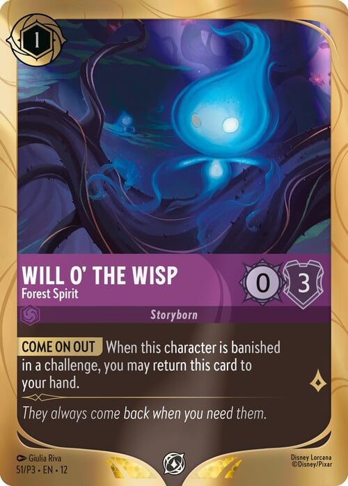 Will o' the Wisp - Forest Spirit Card Front