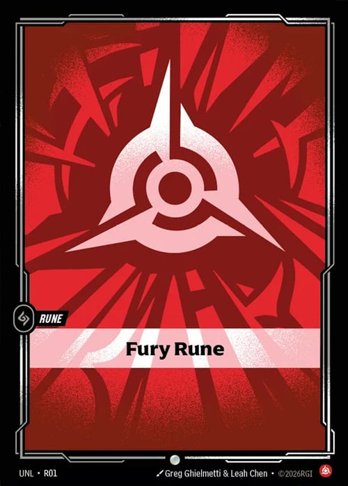 Fury Rune Card Front