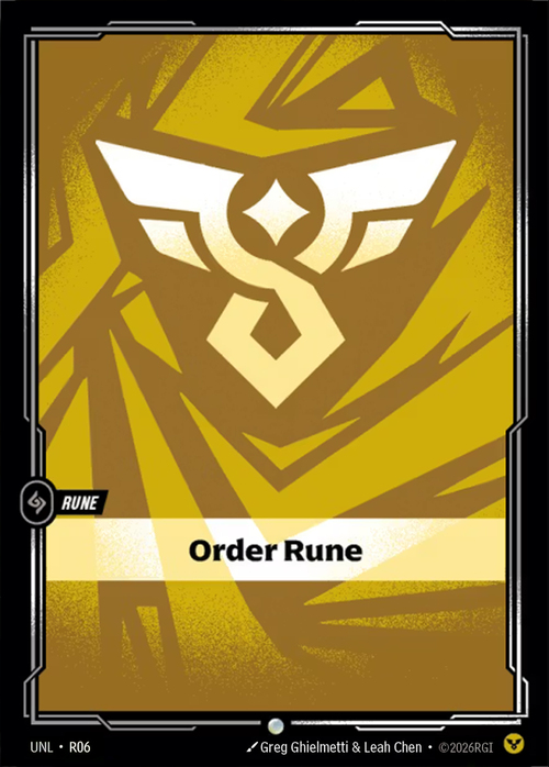 Order Rune Frente