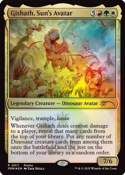 Gishath, Avatar del Sole Card Front