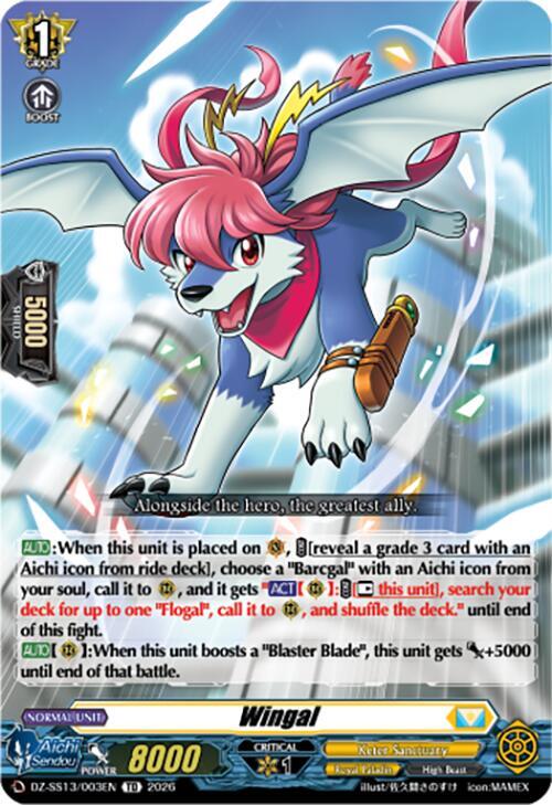 Wingal [V Format] Card Front