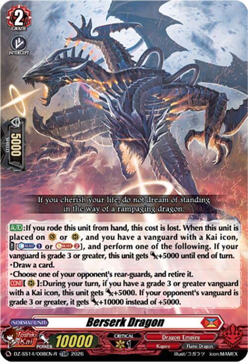Berserk Dragon Card Front