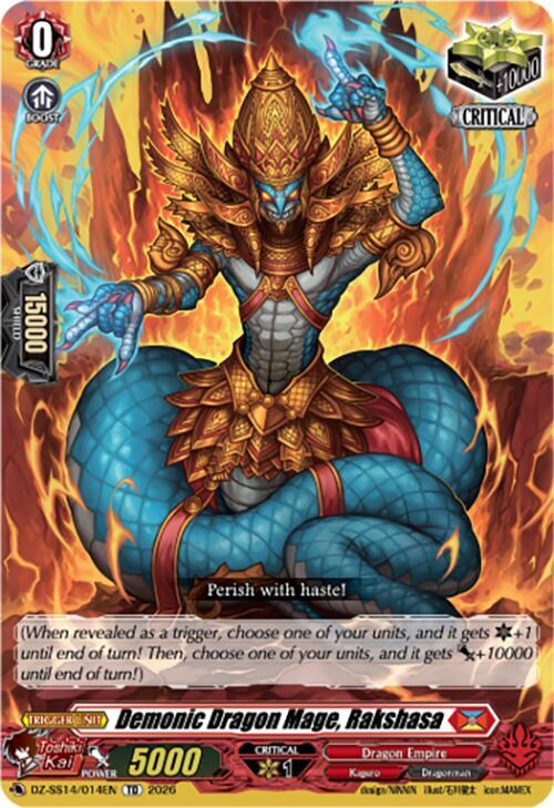 Demonic Dragon Mage, Rakshasa Card Front
