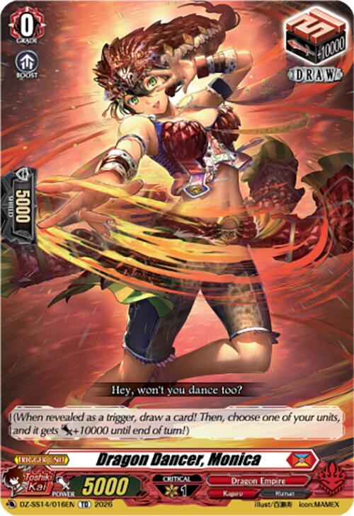 Dragon Dancer, Monica Card Front