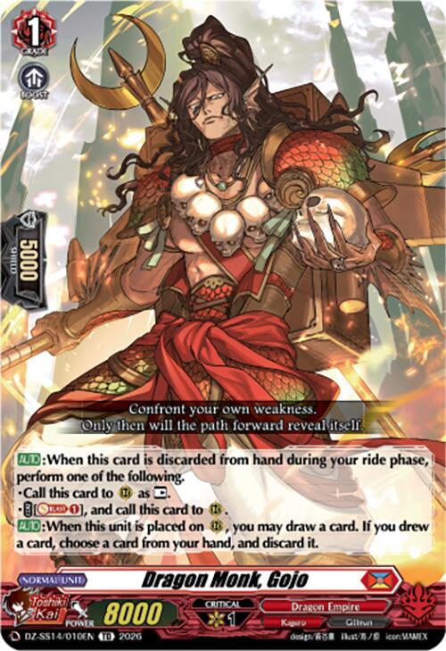 Dragon Monk, Gojo Card Front