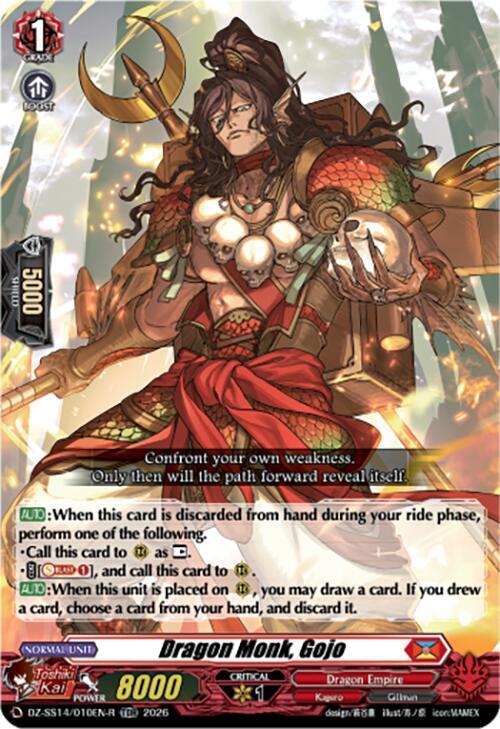 Dragon Monk, Gojo [V Format] Card Front