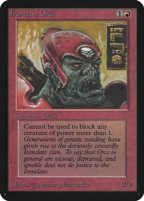 Ironclaw Orcs Card Front