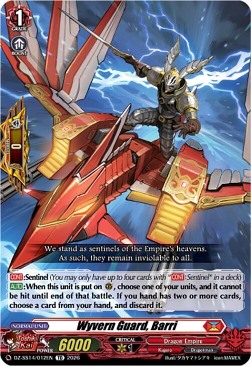 Wyvern Guard, Barri Card Front