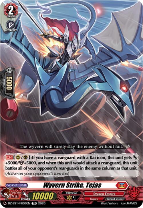 Wyvern Strike, Tejas Card Front