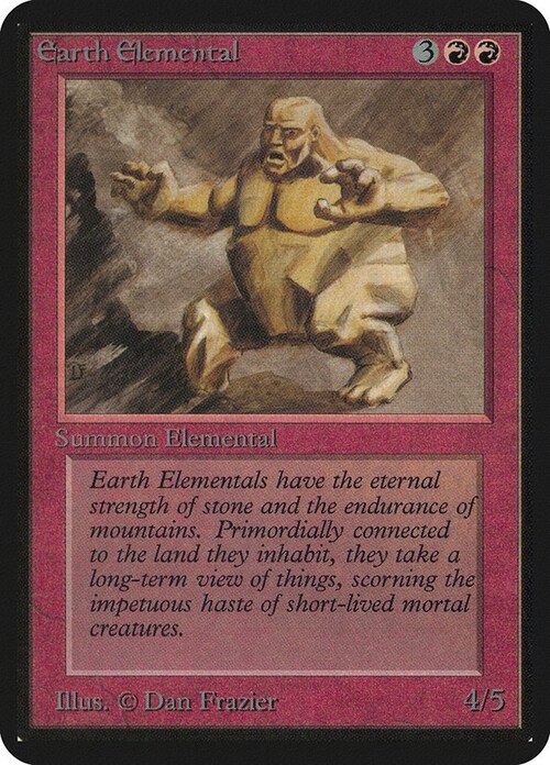 Earth Elemental Card Front
