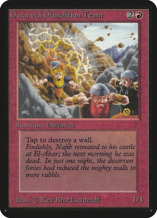 Dwarven Demolition Team Card Front