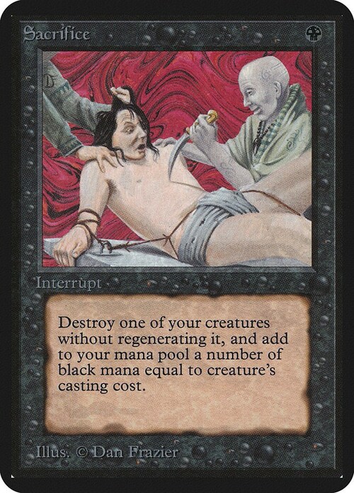 Sacrifice Card Front