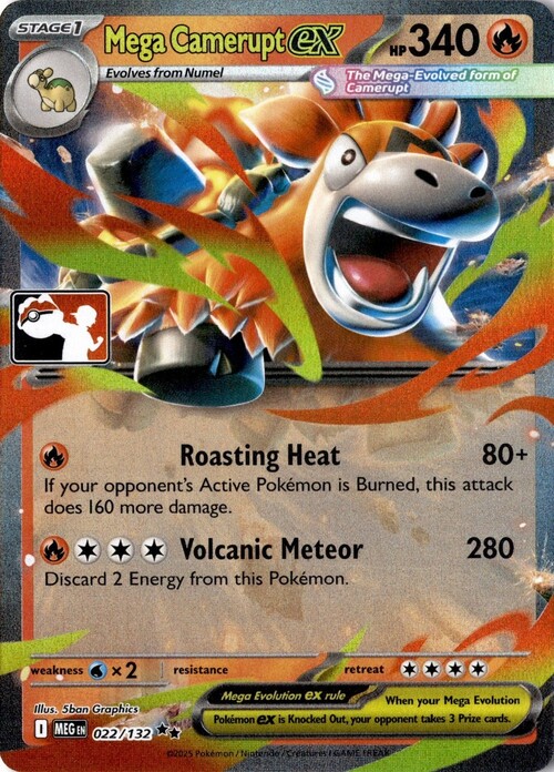 Mega Camerupt ex Card Front