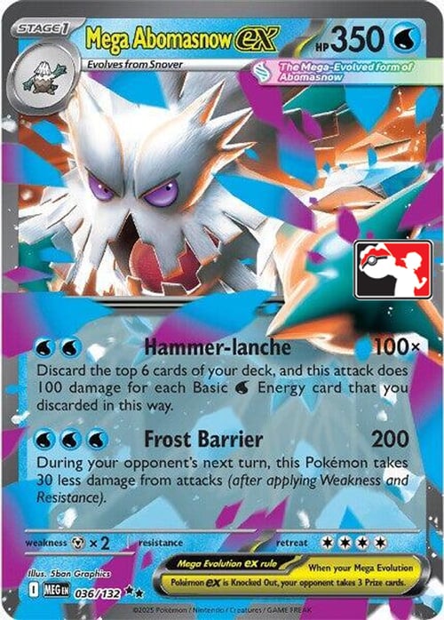 Mega Abomasnow ex Card Front