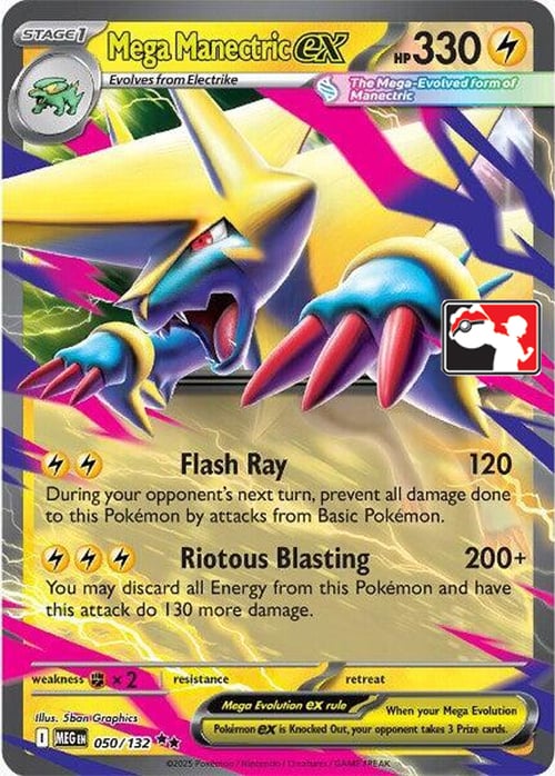 Mega Manectric ex Card Front