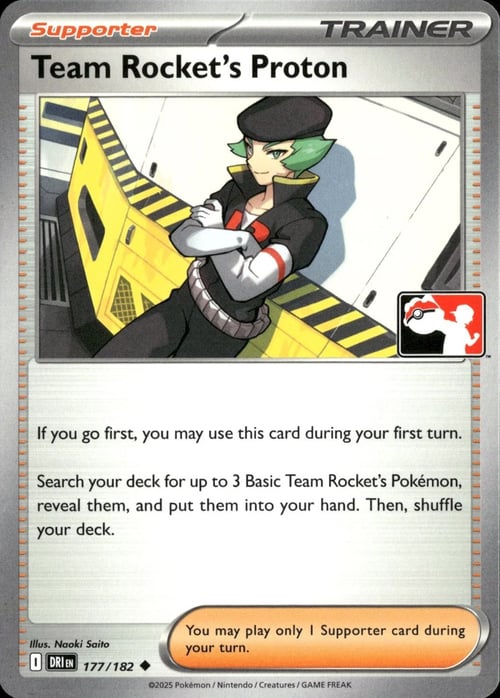 Team Rocket's Proton Card Front