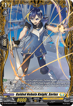 Guided Nebula Knight, Serius Card Front