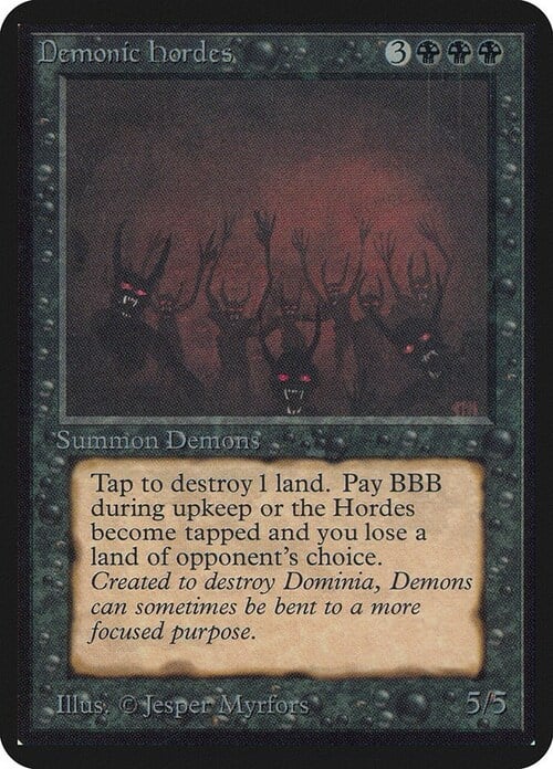Demonic Hordes Card Front